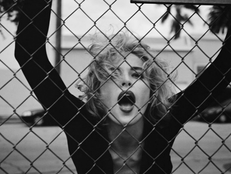 Michel Comte - Sharon Stone Wire Fence, 1996, Digital c print