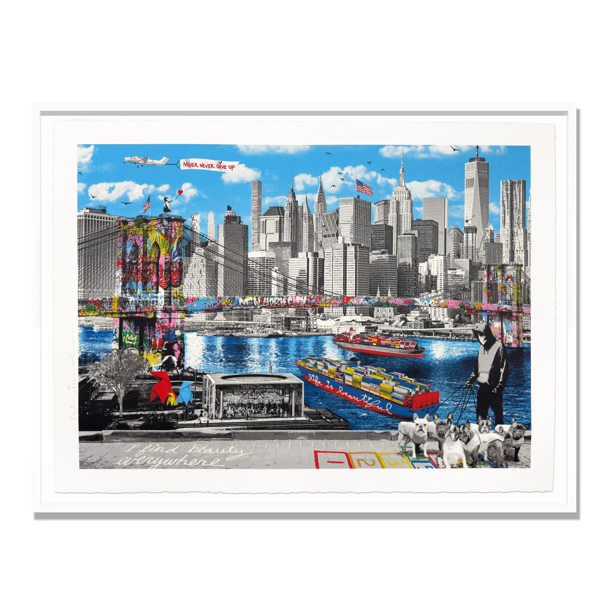 Mr. Brainwash - Brooklyn Is Beautiful, 2025, Silkscreen on paper