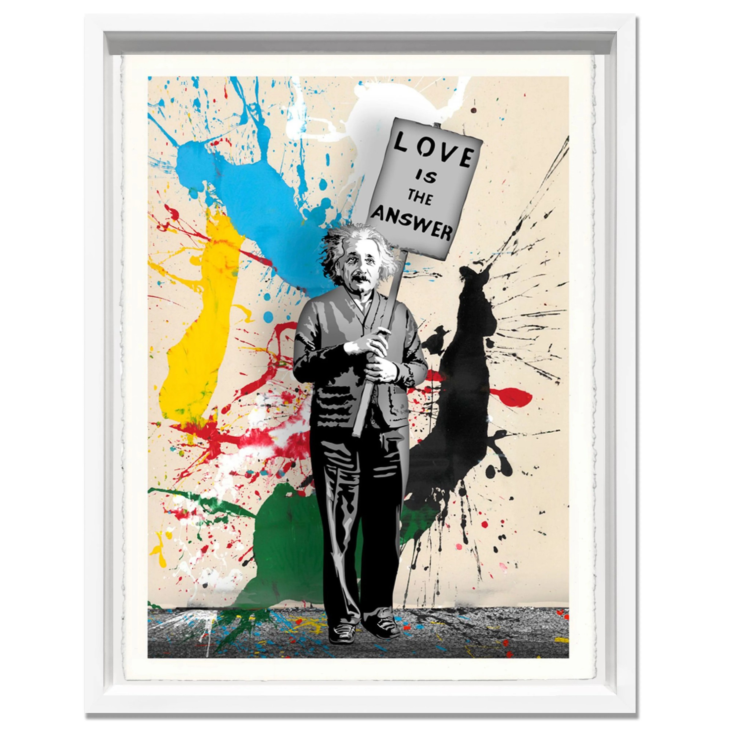 Mr. Brainwash - M=bw² - Splash, 2024, Silkscreen on paper