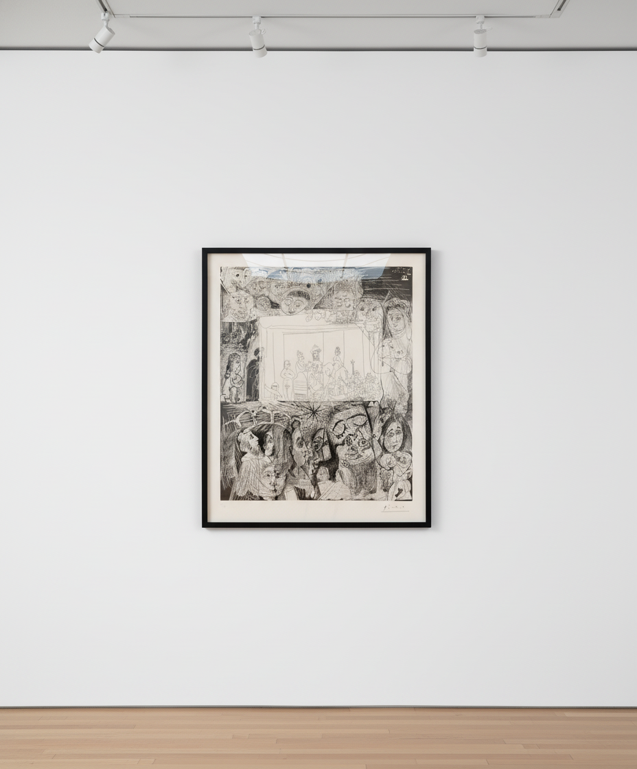 Pablo Picasso - Ecce Homo, d’Après Rembrandt, 1970, Drypoint, etching, aquatint and scraper printed on Rives wove paper