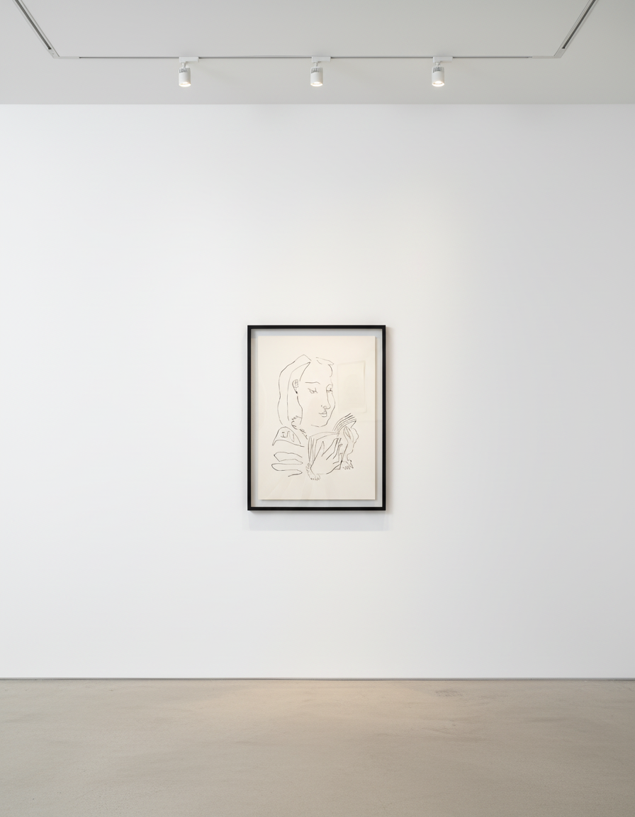 Pablo Picasso - Femme Lisant, 1948, Aquatint