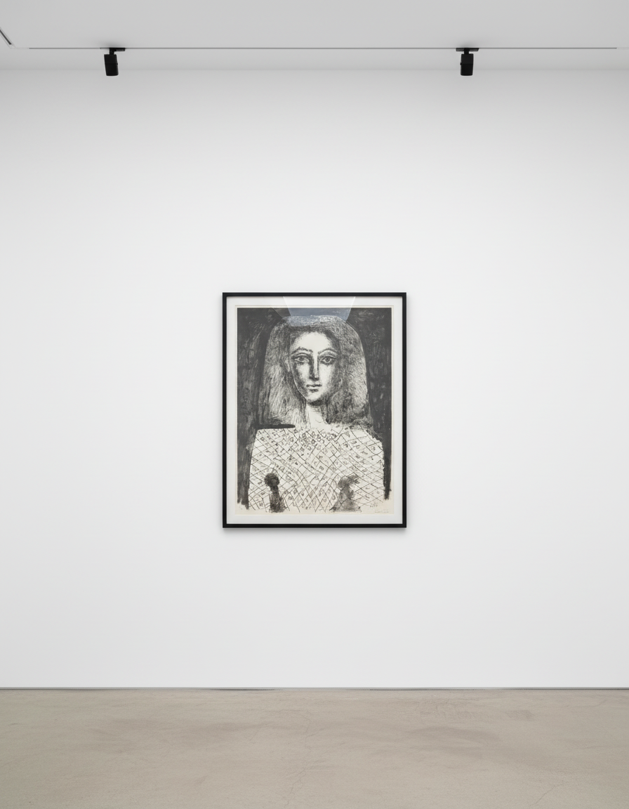 Pablo Picasso - Le Corsage à Carreaux, 1949, Lithograph, wash drawing and ink on thick Arches Wove paper
Signed and numbered