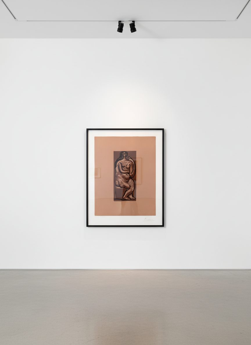 Pablo Picasso - Nu Assis, 1962, Linocut Arches wove paper
Signed and numbered