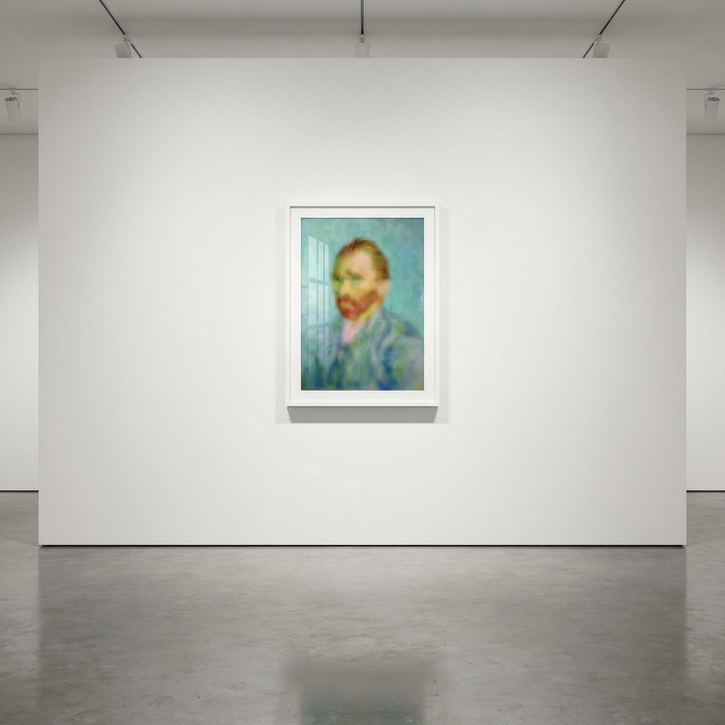 Punkmetender - The Distance Within (Van Gogh) , 2026, Archival pigment print on canvas, individually hand-embellished and ...
