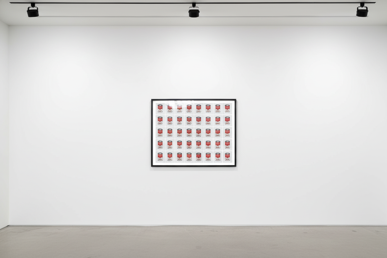 Richard Pettibone - 32 Cans of Campbell's Soup, 1978, Synthetic polymer paint and silkscreen inks on canvas