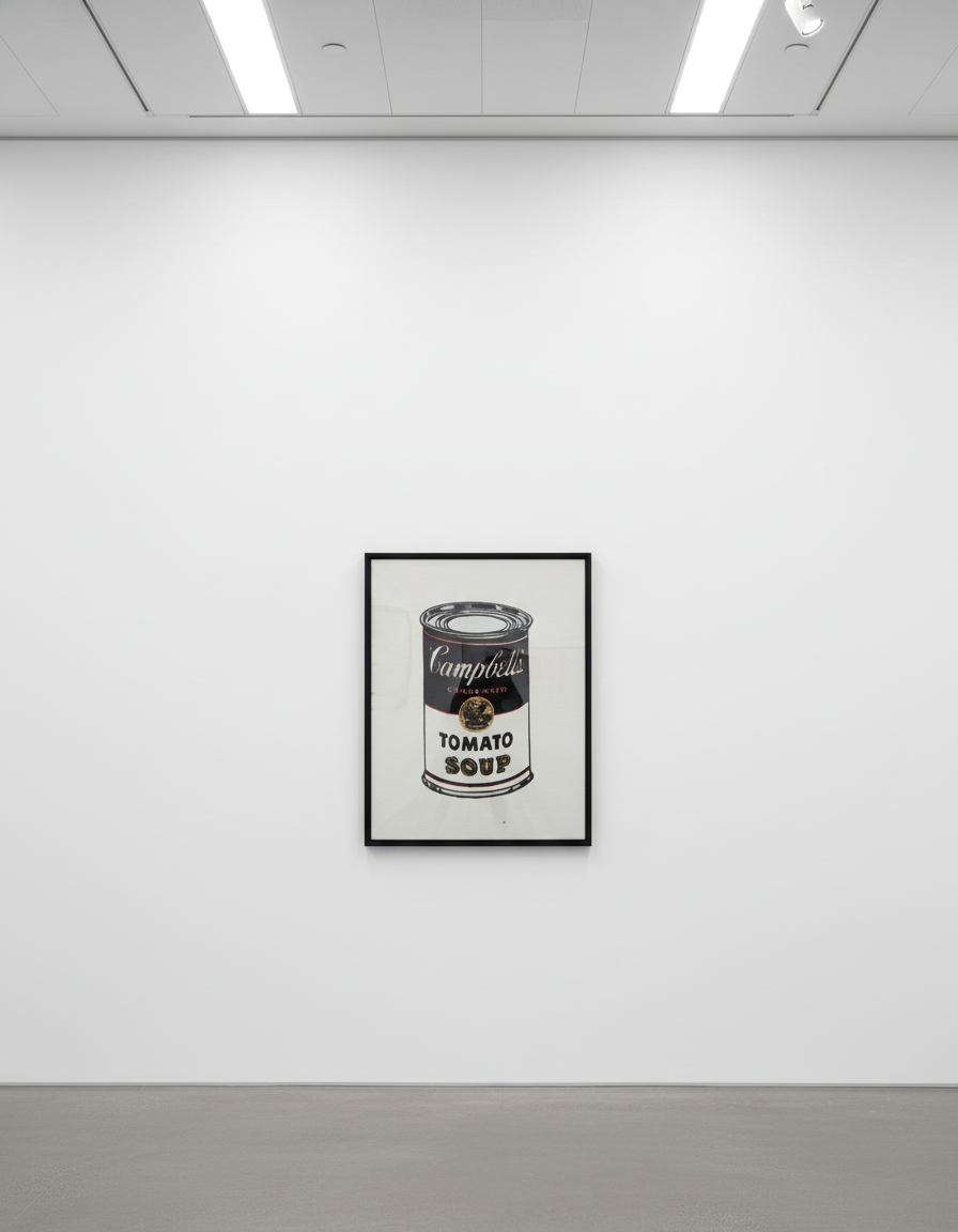 Richard Pettibone - Andy Warhol Campbell’s Soup Can, 1987, Signed, titled and dated “Andy Warhol, Campbell's Soup Can, 196...