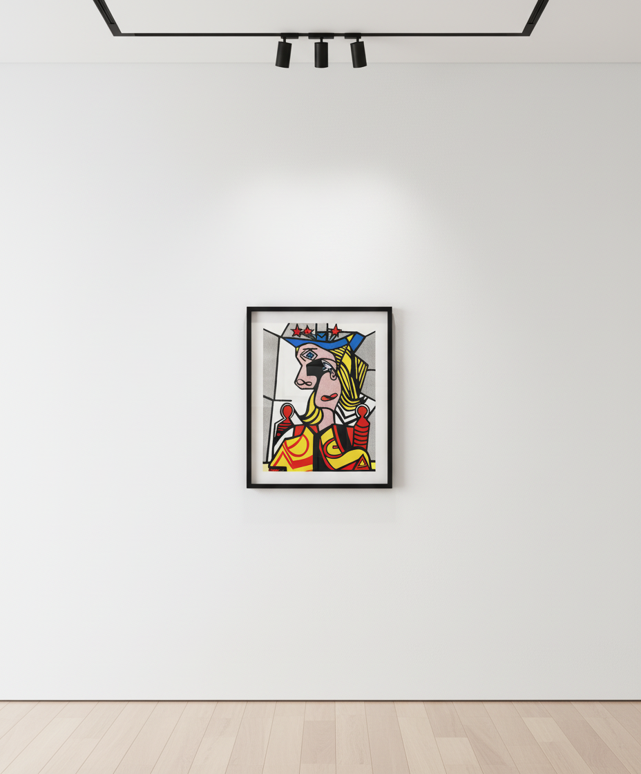 Richard Pettibone - Roy Lichtenstein, Woman with Flowered Hat, 1963, 1970, Acrylic and silkscreen on canvas