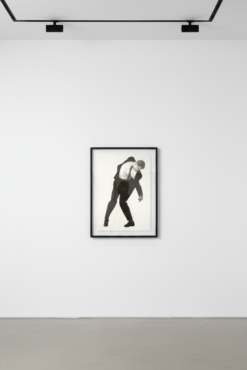 Robert Longo - Mark, Two color lithograph with embossing
