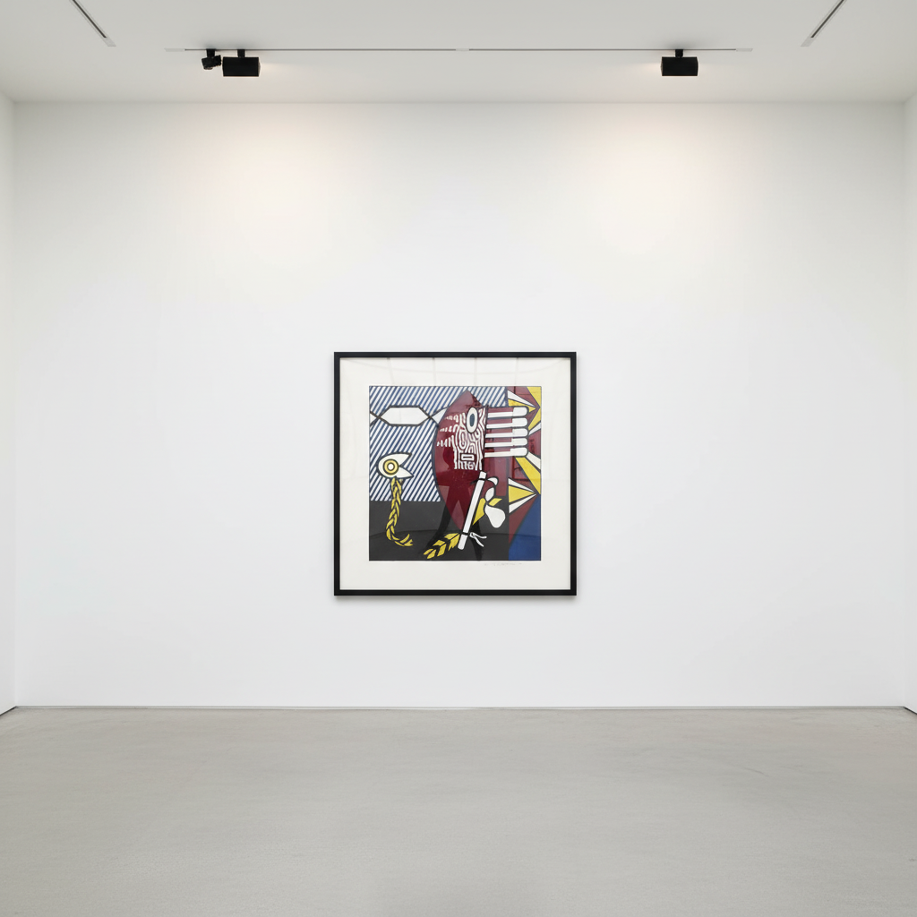 Roy Lichtenstein - American Indian Theme I (C. 160), 1980, Woodcut