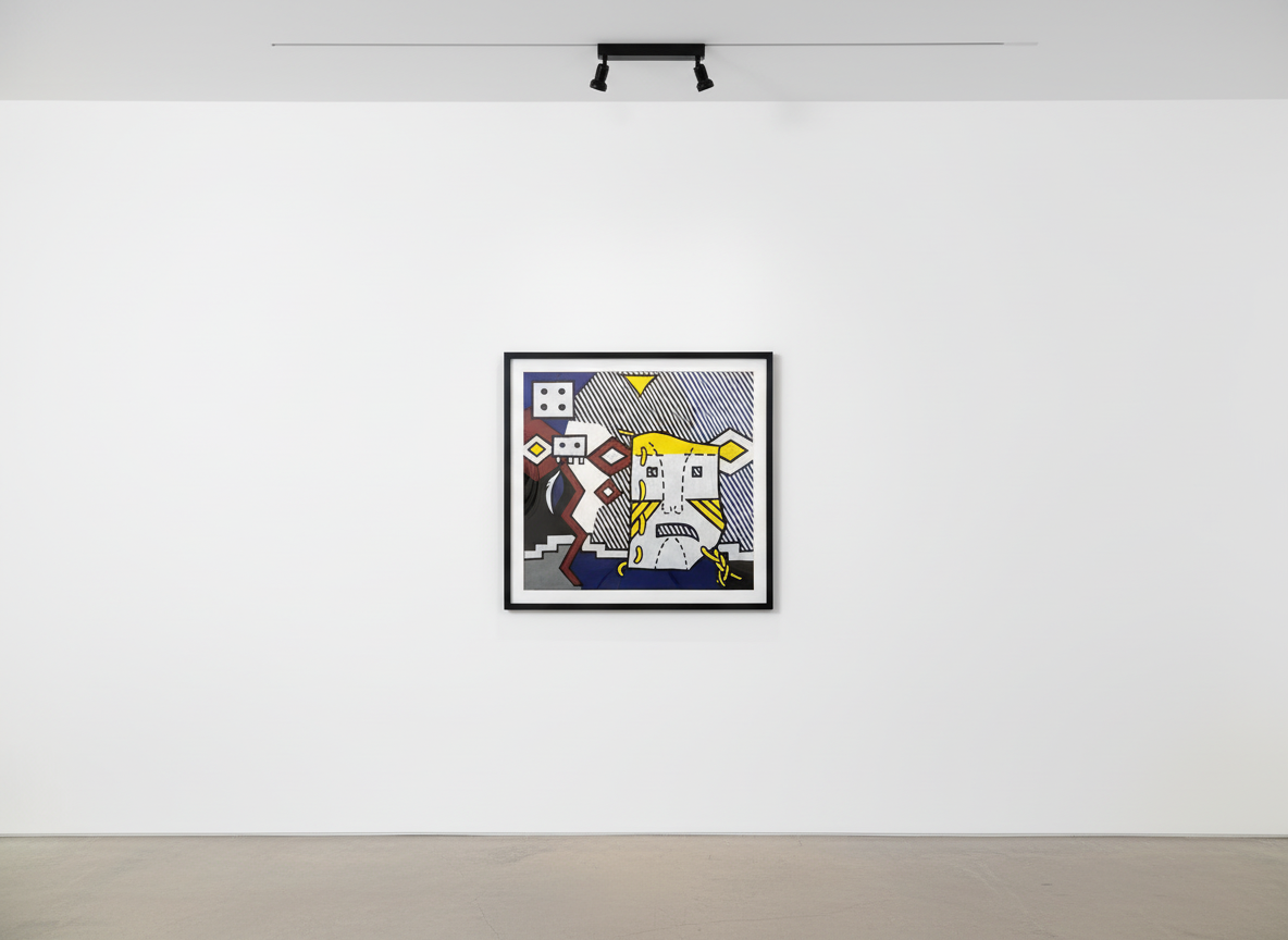 Roy Lichtenstein - American Indian Theme V (C. 164), 1980, Woodcut