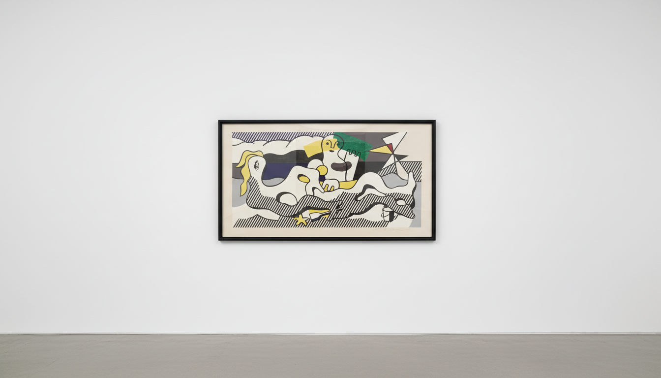 Roy Lichtenstein - At The Beach (C. 156) , from The Surrealist Series, 1978, Lithograph on Arches 88 paper