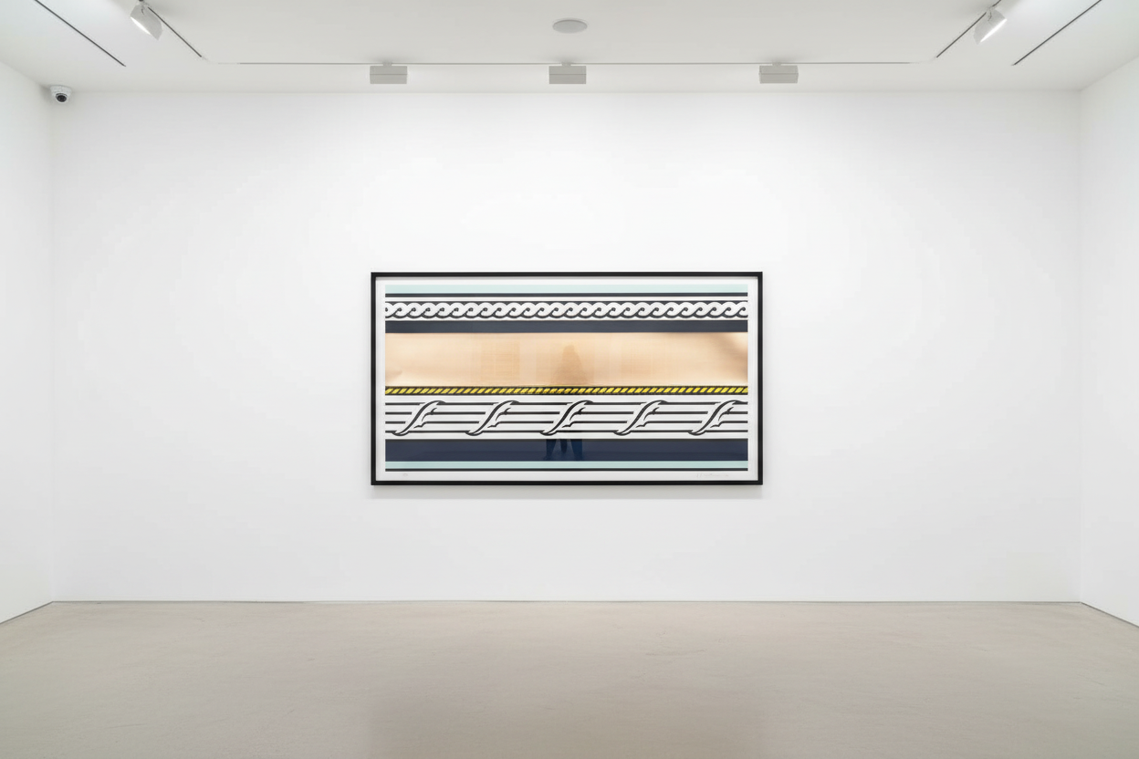 Roy Lichtenstein - Entablature IV (C. 141), 1976, Screen print and collage with embossing