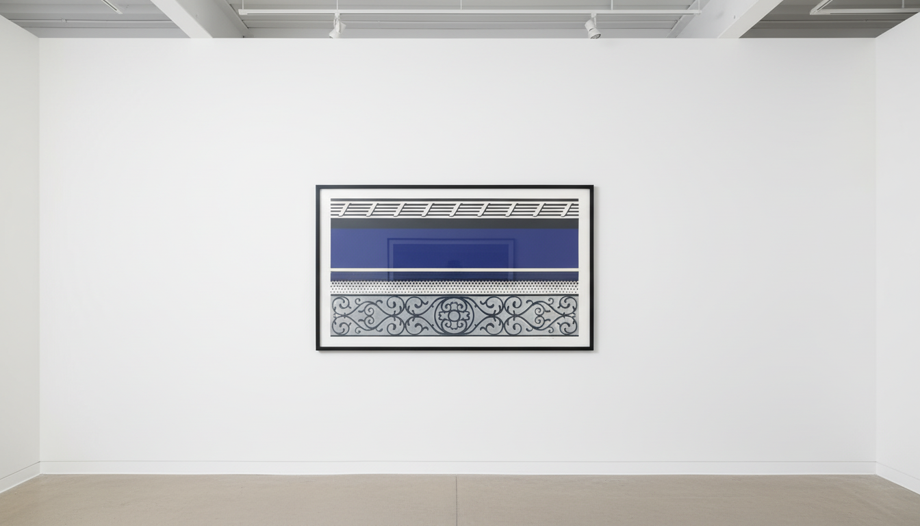 Roy Lichtenstein - Entablature V (C. 142), 1976, Screen print , lithograph and collage with embossing