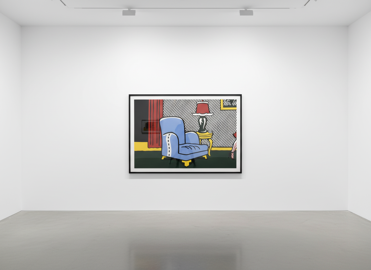Roy Lichtenstein - La Sortie (C. 248), from Interiors, 1990-91, Woodcut