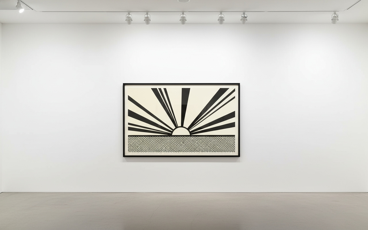 Roy Lichtenstein - Landscape 4 (C. 54), 1967, Screen print with chromogenic photographic print collage
