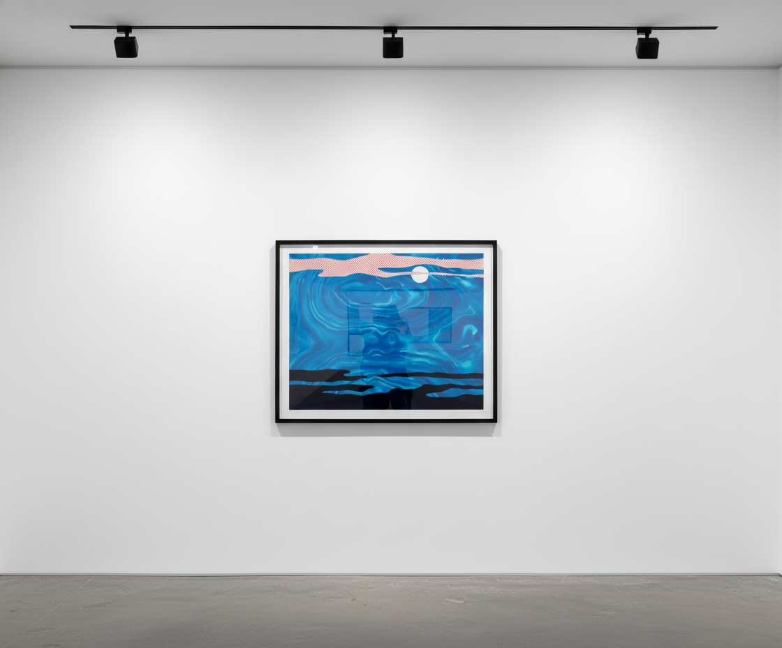 Roy Lichtenstein - Moonscape C. 37, 1965, Screen print