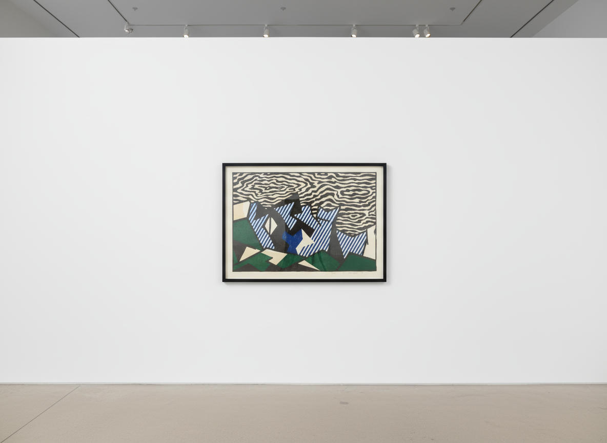 Roy Lichtenstein - Morton A Mort (C. 178), from Expressionist Woodcut Series, 1989, Woodcut