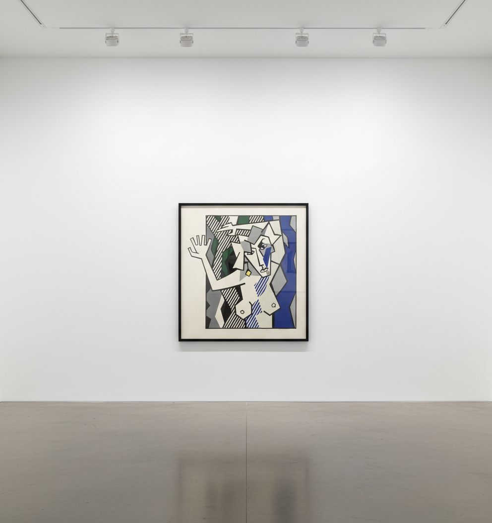 Roy Lichtenstein - Nude In the Woods (C. 174), from Expressionist Woodcut Series, 1980, Woodcut