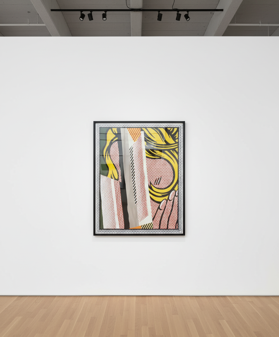 Roy Lichtenstein - Reflections On Hair (C.241), 1990, Screen print and wood cut