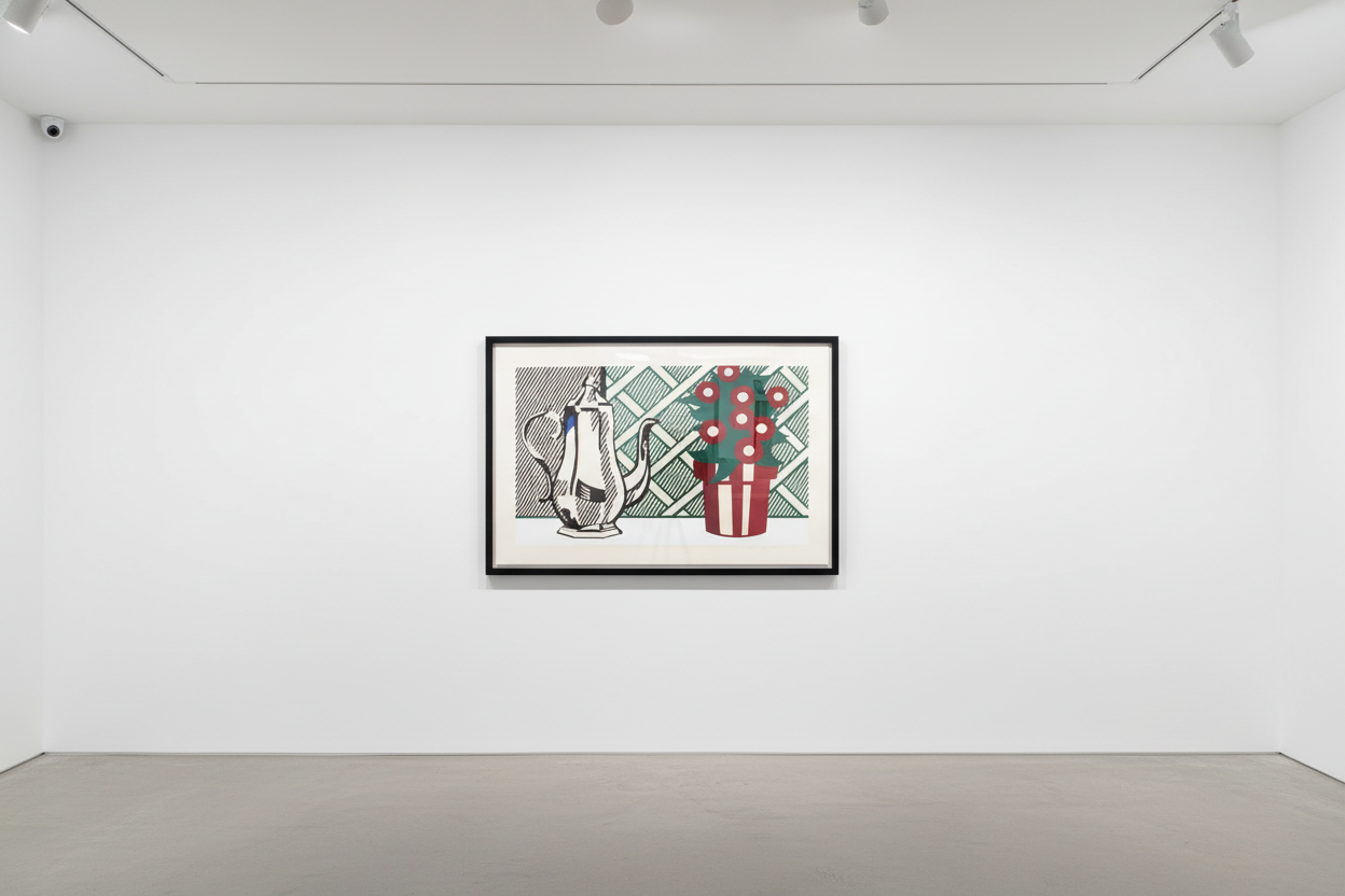 Roy Lichtenstein - Still Life With Pitcher And Flowers (C. 130), 1974, Screenprint on Rives BFK paper