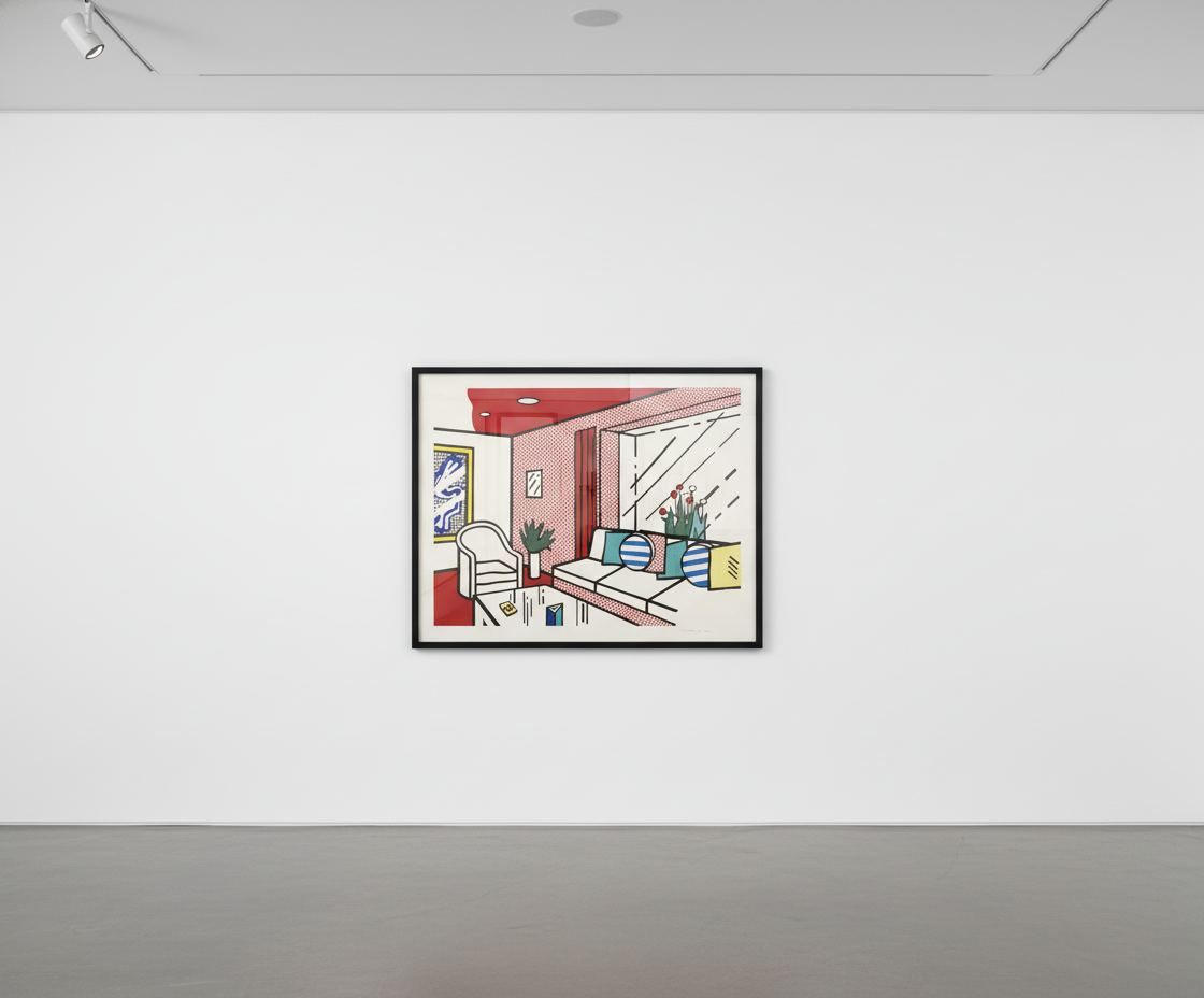 Roy Lichtenstein - The Living Room (C. 250), from Interiors, 1990-91, Woodcut and screen print