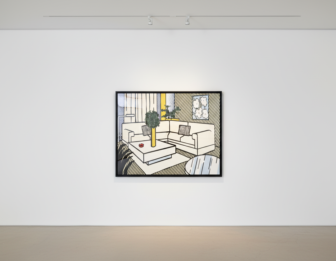 Roy Lichtenstein - Yellow Vase (C. 253), from Interiors, 1990-91, Lithograph, woodcut and screen print