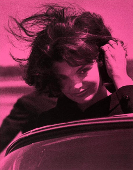 Russell Young - Jackie O Pink, 2015, Hand-pulled acrylic and enamel silkscreen on somerset paper