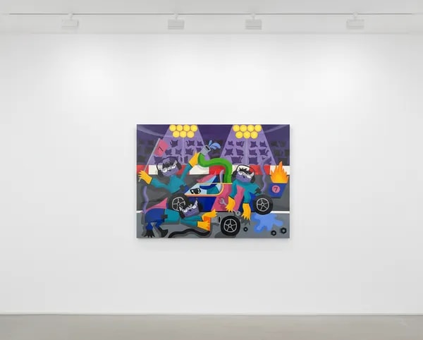 Sol Felpeto - Indycat, Acrylic on canvas