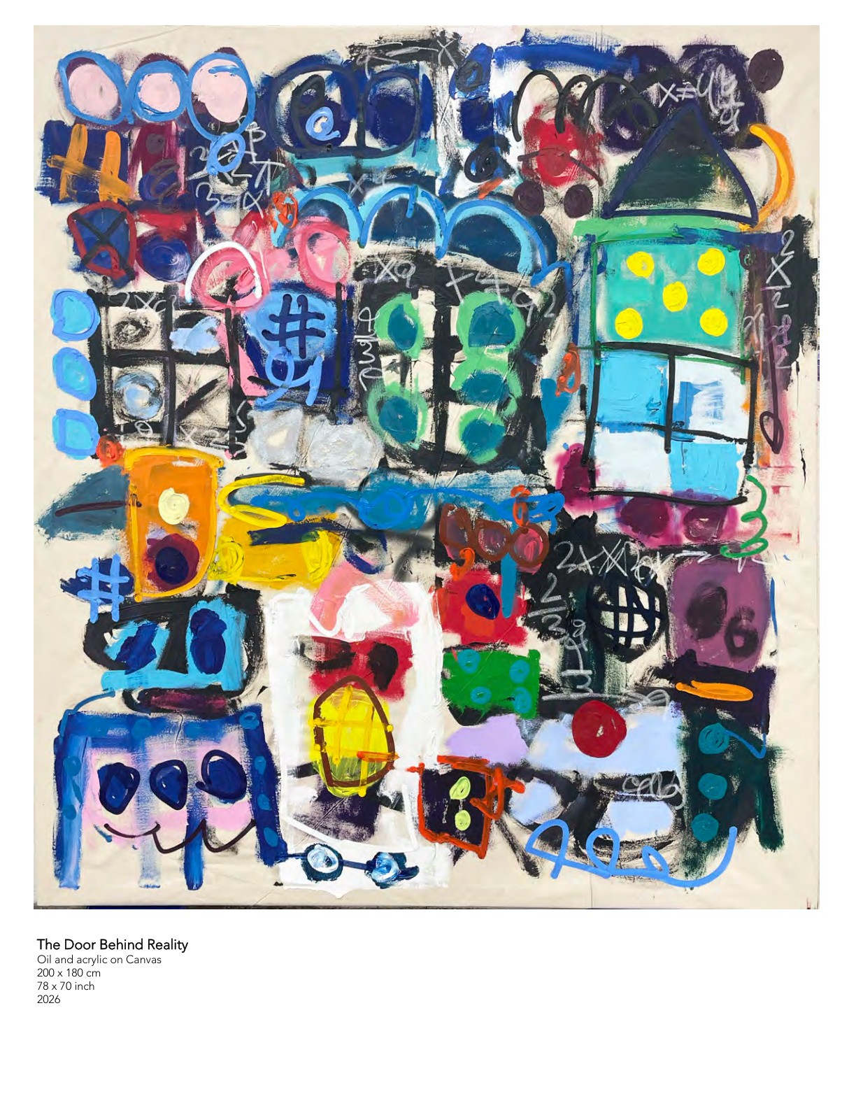 Taher Jaoui - Fragile Secrets, 2026, Oil and Acrylic on Canvas