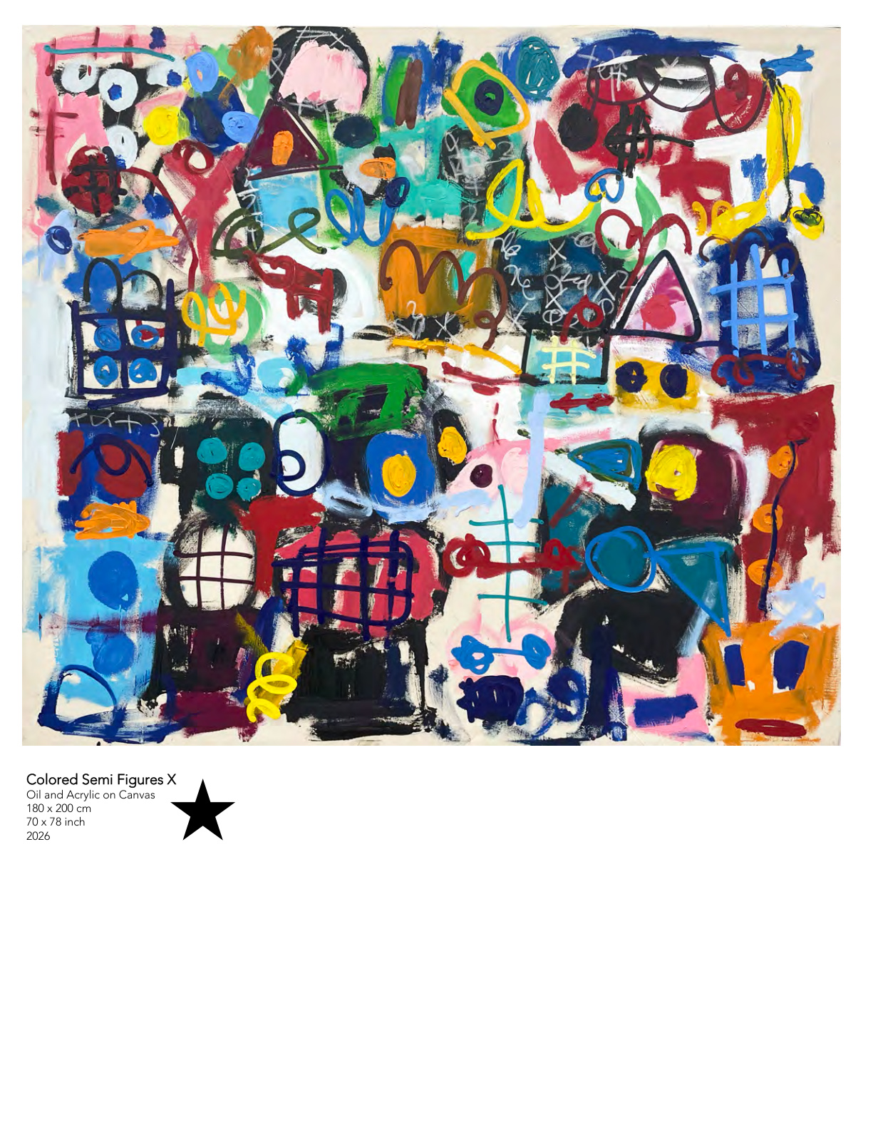 Taher Jaoui - Infinite Loops, 2026, Oil and Acrylic on Canvas