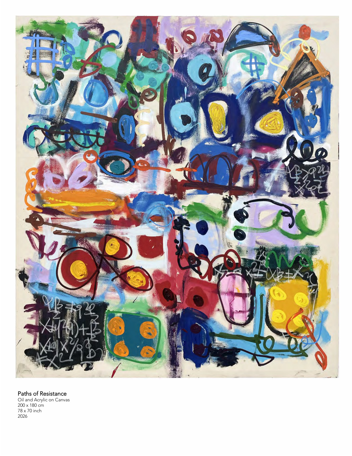 Taher Jaoui - The Hidden Layer, 2026, Oil and Acrylic on Canvas