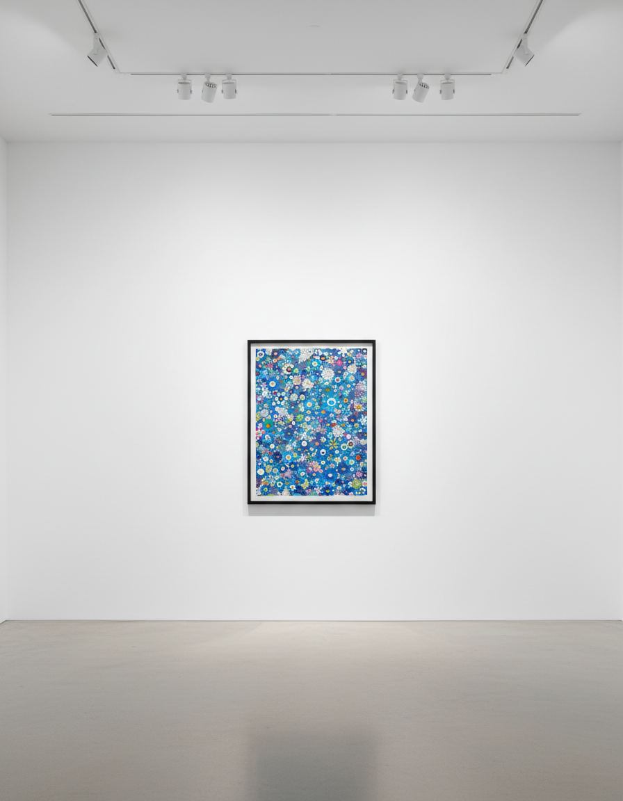 Takashi Murakami - An Homage to IKB , 1957 , F, 2020, Offset print with cold stamp