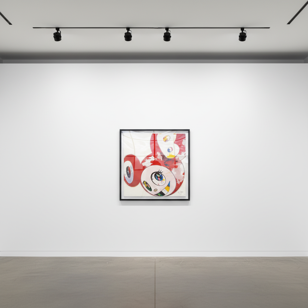 Takashi Murakami - And Then The Polke Method (red), 2013, Lithograph