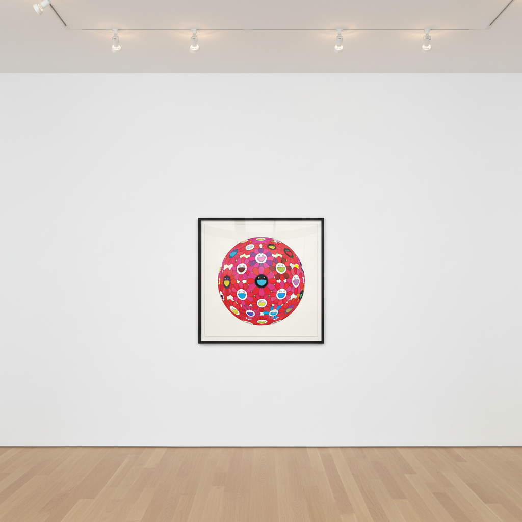 Takashi Murakami - Flower Ball (Burning Blood), 2018, Lithograph