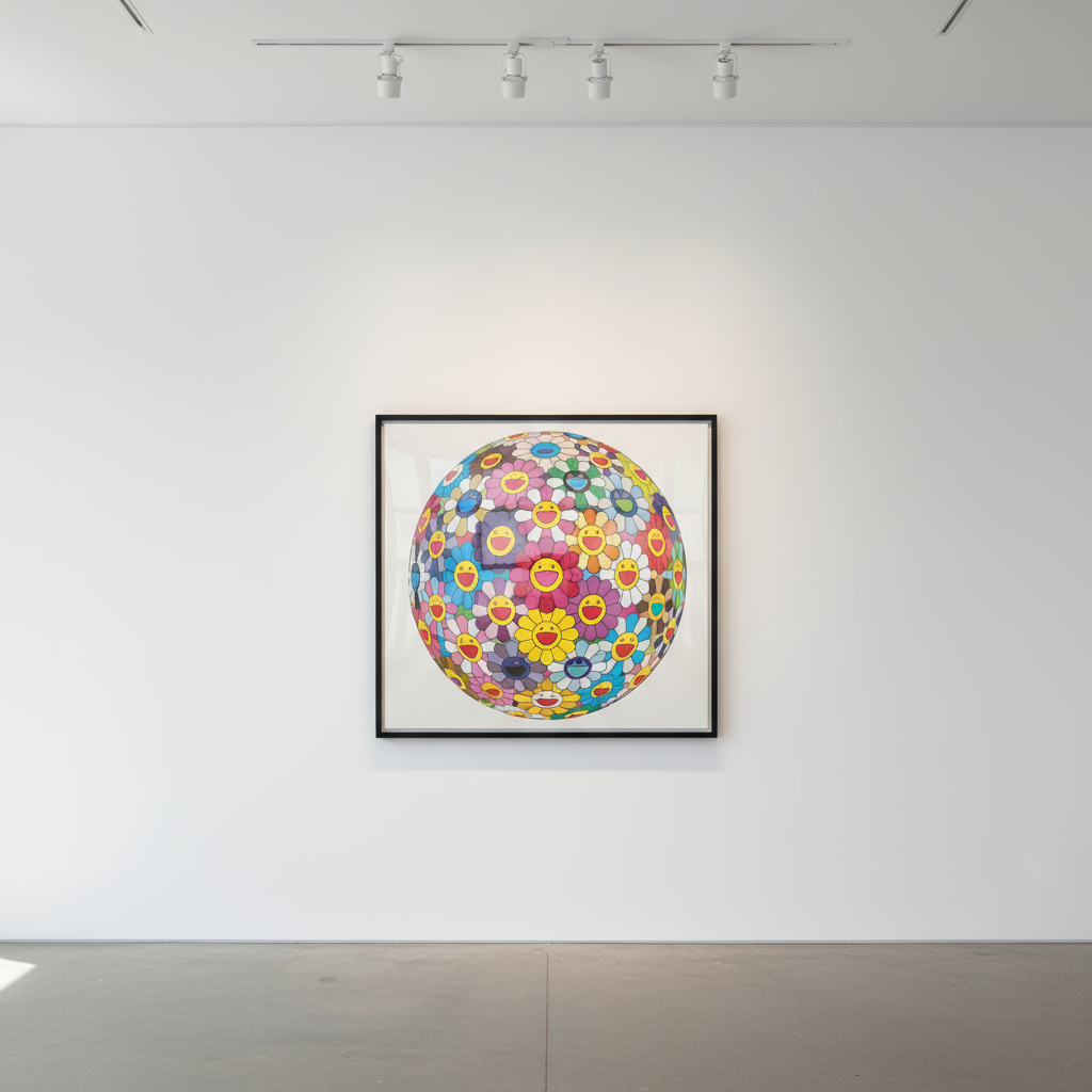 Takashi Murakami - Flower Ball (Realm Of The Dead 3D), 2010, Lithograph