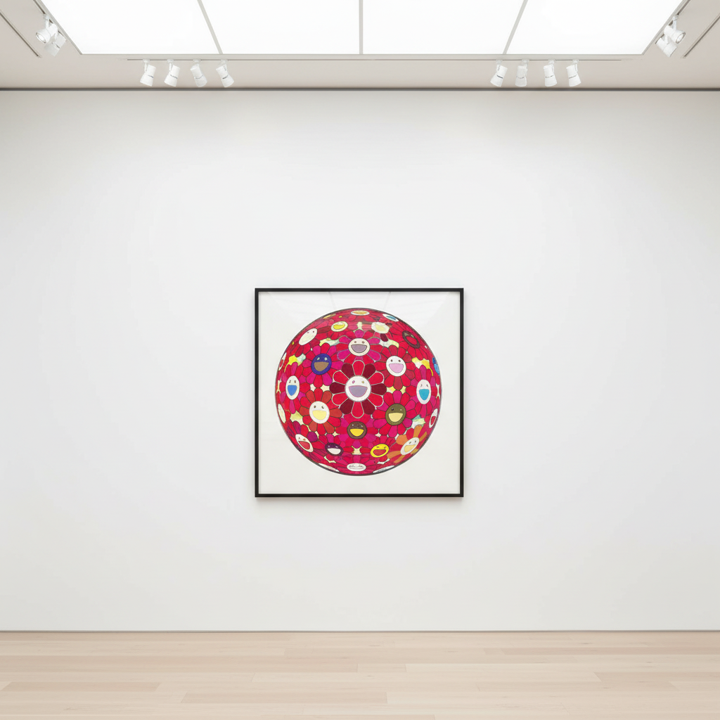 Takashi Murakami - Flower Ball (Red Cliff), 2008, Lithograph