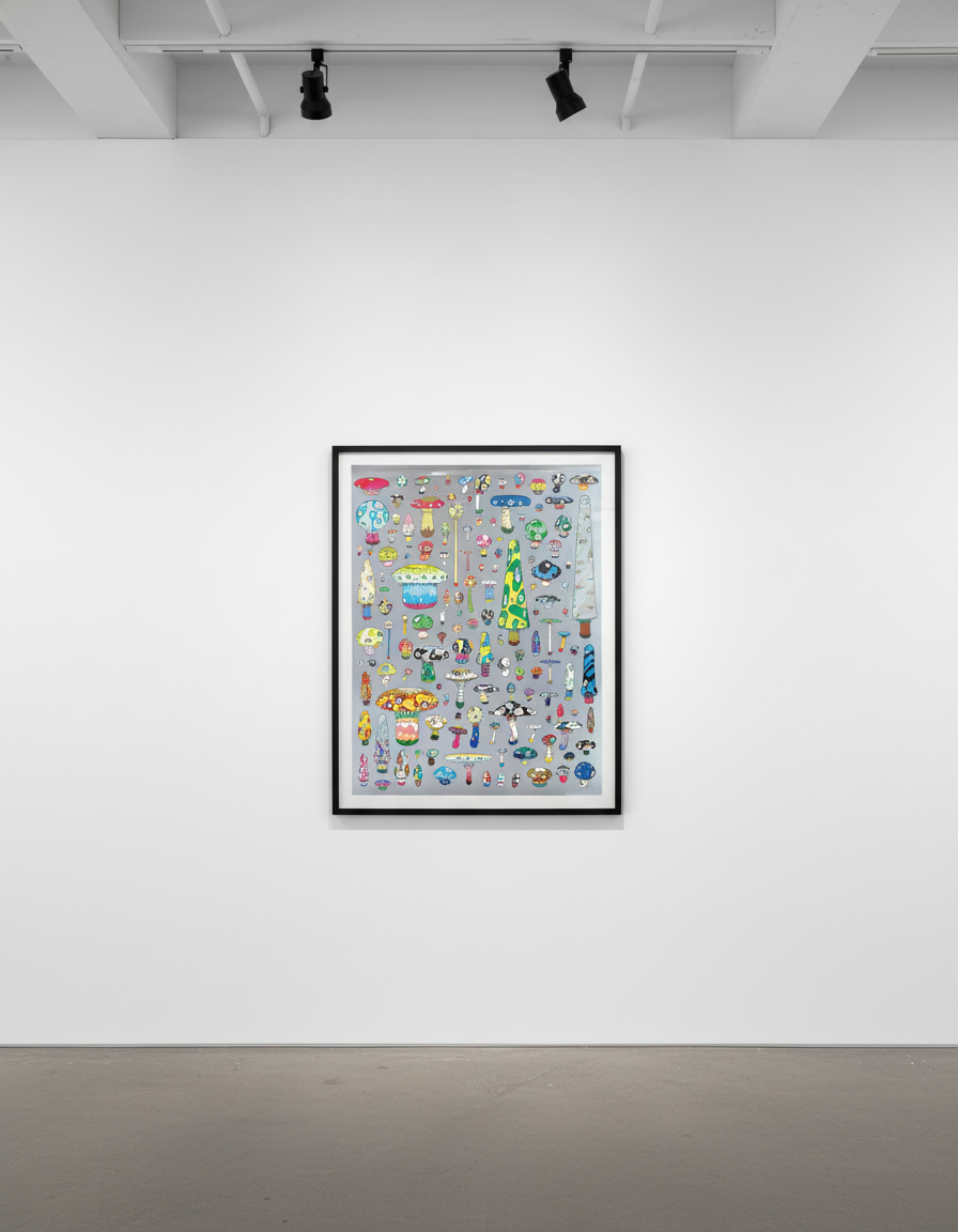 Takashi Murakami - Posi Mushroom, 2002, Lithograph