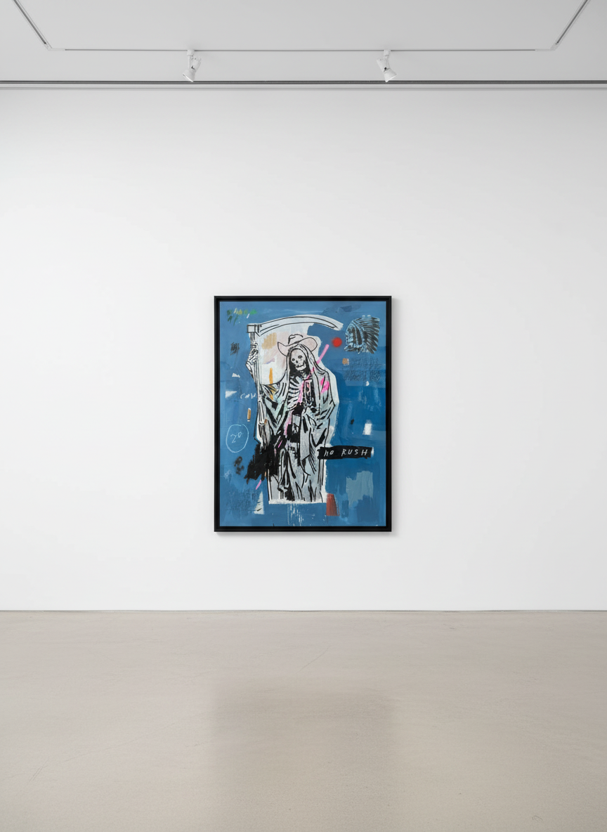 Terry Urban - The Grevious Angel, 2025, Acrylic, oil, pastel, ink, aerosol, airbrush on canvas