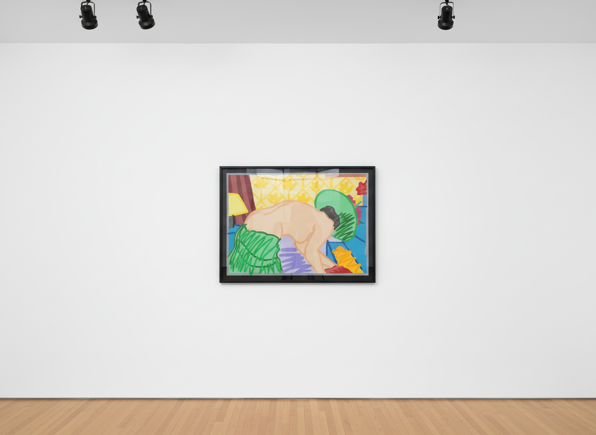 Tom Wesselmann - 1960 Judy Trying On Clothes, 1996, Liquitex on paper board