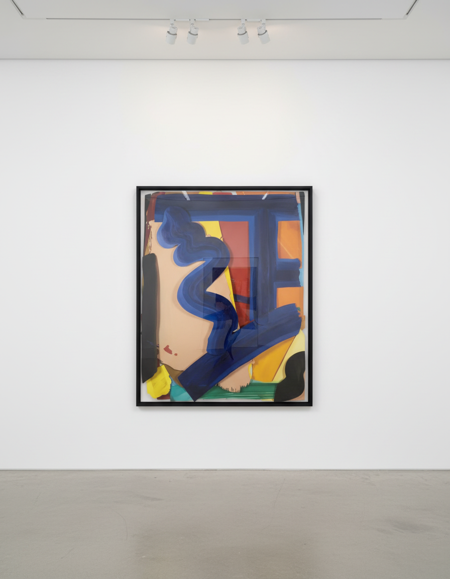Tom Wesselmann - Back To Blue, 1998, Oil on aluminum