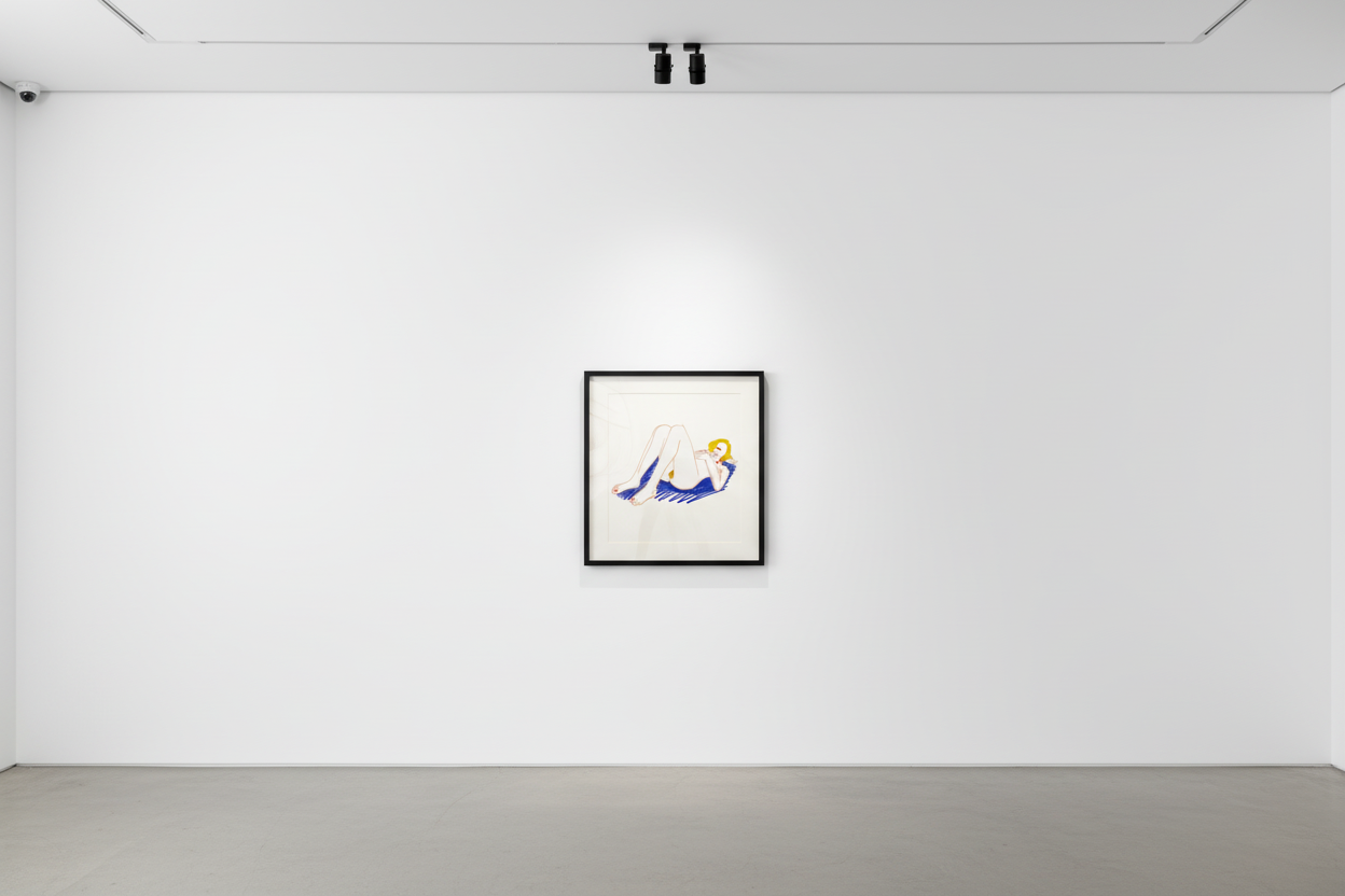 Tom Wesselmann - Blonde On Banket, 1985-98, Alkyd on cut out steel