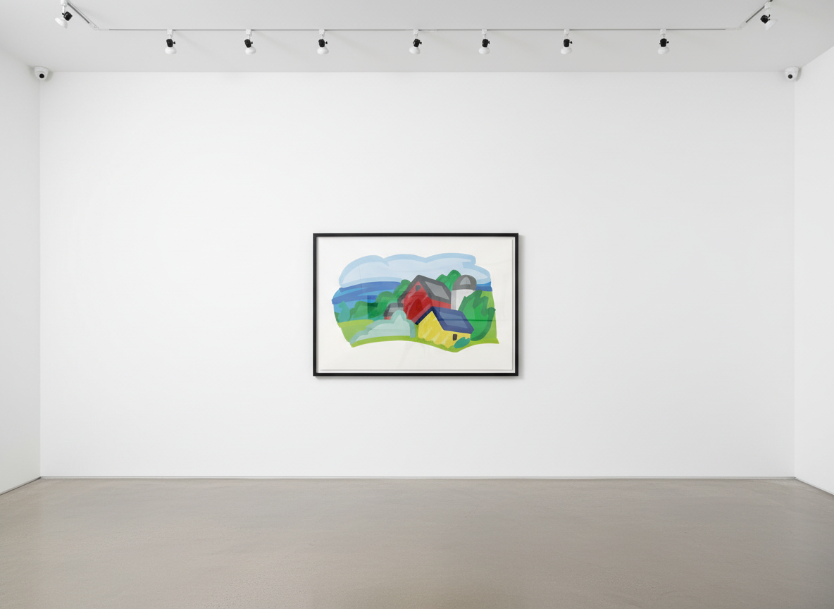 Tom Wesselmann - House and Barn In Distance, 1991, Silkscreen