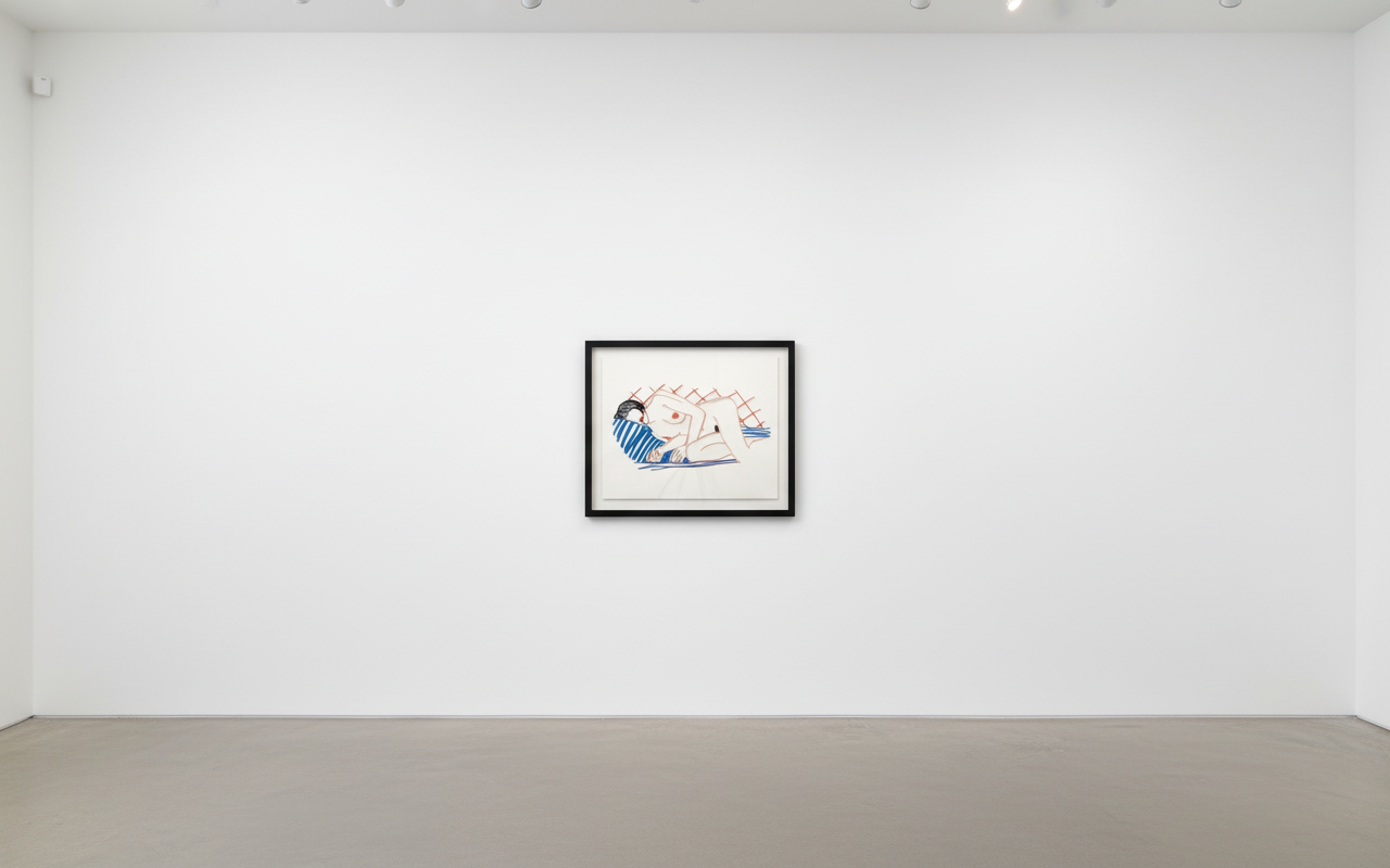 Tom Wesselmann - Monica Asleep On Blanket, 1985-2004, Alkyd oil on cut-out steel