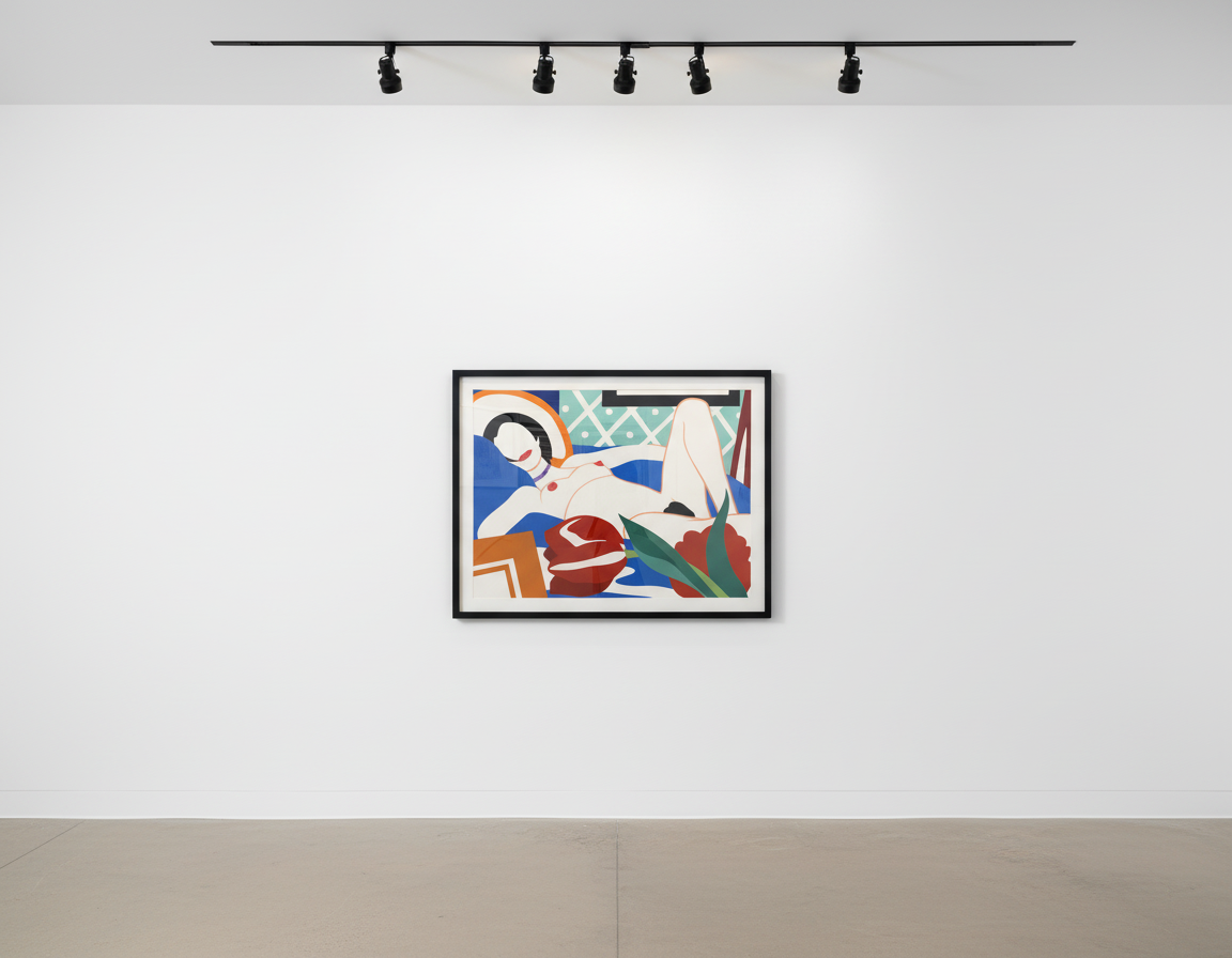 Tom Wesselmann - Monica With Tulips, 1989, Screen print