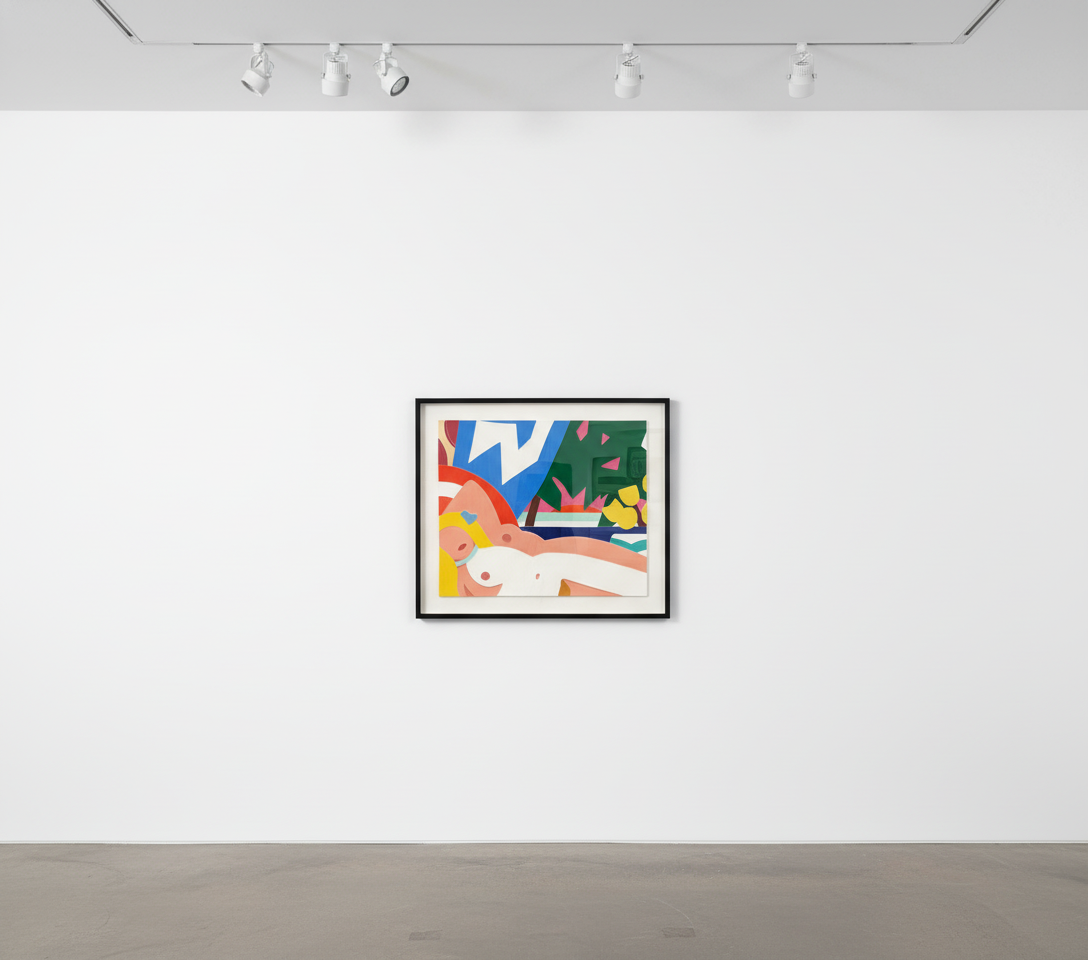 Tom Wesselmann - Sunset Nude with Yellow Tulips, 2004, Screenprint on paper