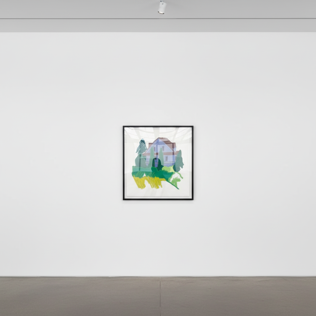 Tom Wesselmann - Tennanah Lake House, 1992, Alkyd on cut out steel