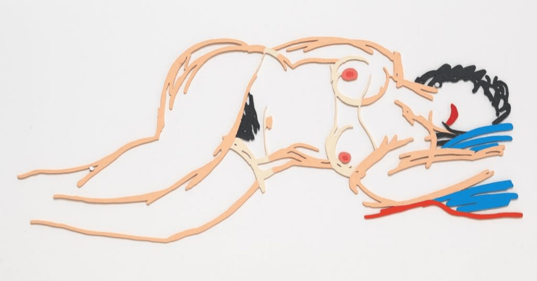 Tom Wesselmann - Hedy Sleeping, 1962-90, Alkyd on cut-out steel