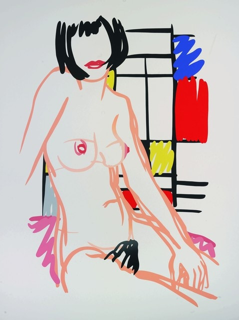 Tom Wesselmann - Monica Sitting with Mondrian, 1989, Screenprint on Museum Board