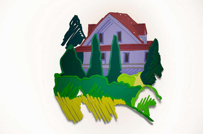 Tom Wesselmann - Tenannah Lake House Edition, 1992, Alkyd on cut out steel