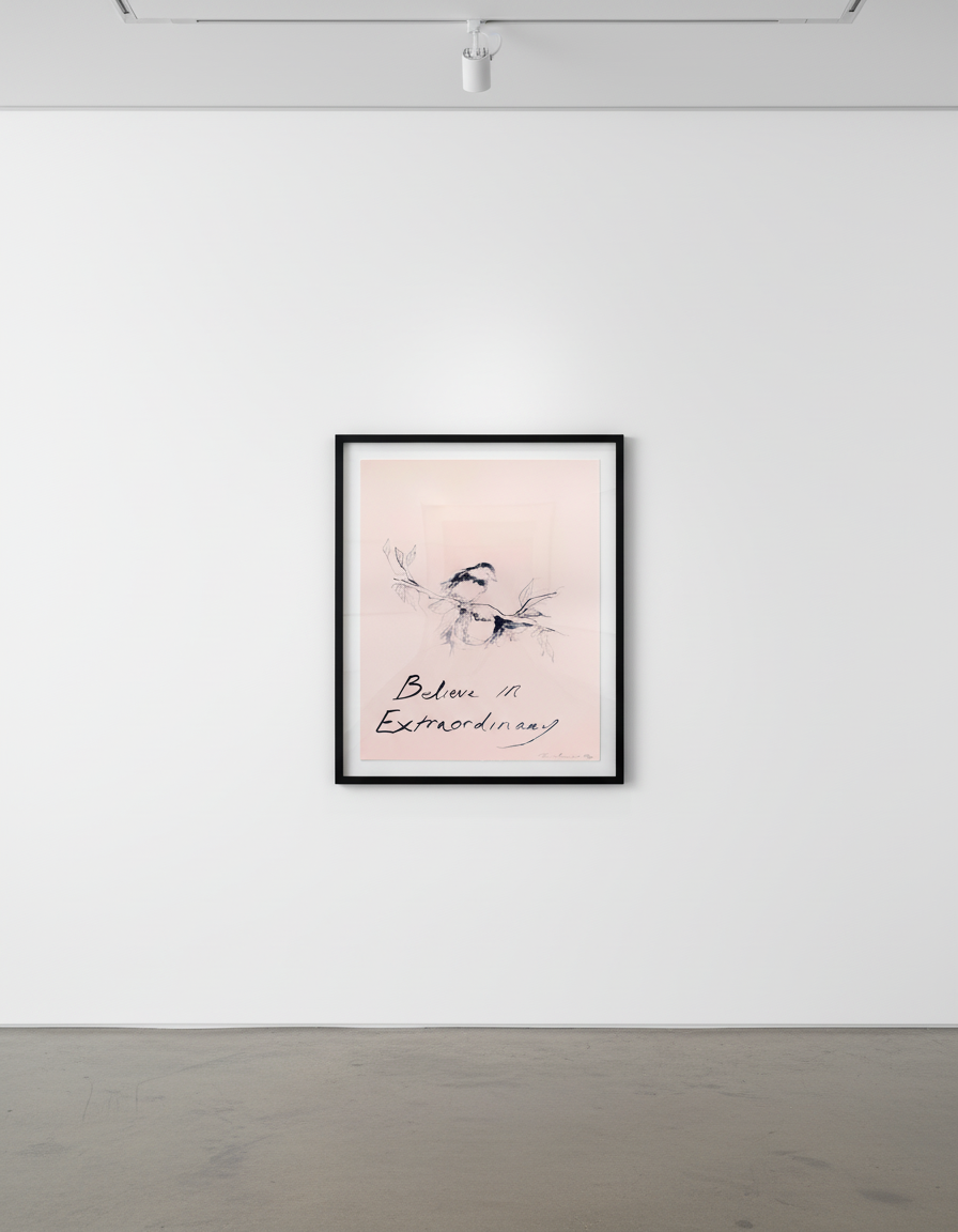 Tracey Emin - Believe In Extraordinary, 2015, Two color lithographic print on 300 gsm Somerset paper